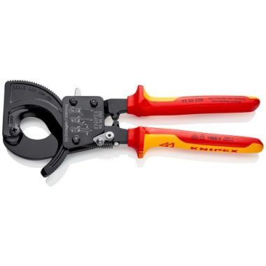Knipex Szigetelt Kábelvágó Olló Racsnis  250*115*20 mm  32 mm Vágóél  240mm2  1000V  2K Nyél termék fő termékképe