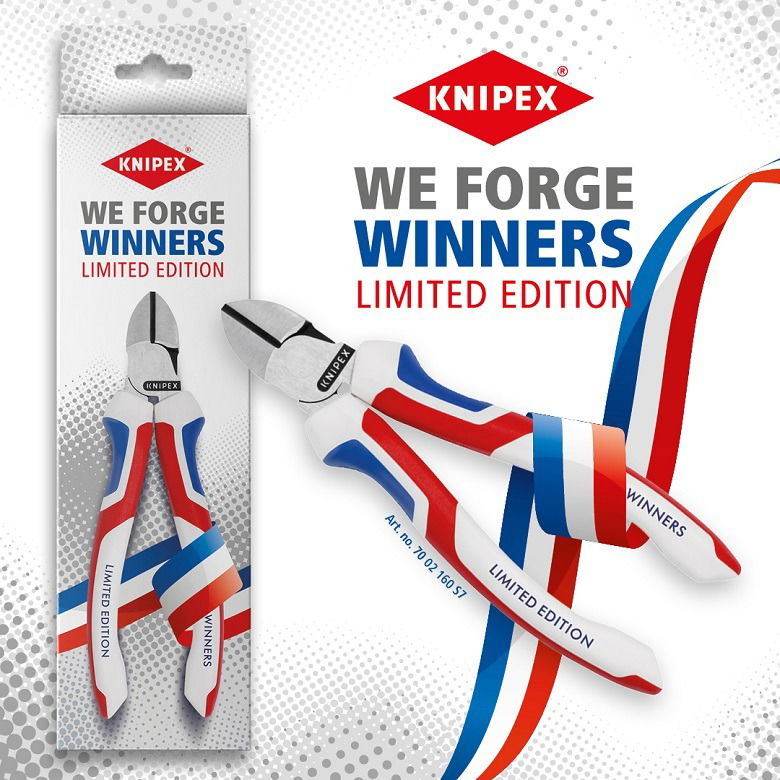 Knipex Oldalcsípőfogó Polírozott 2 K  Nyél 160 mm 2,0-4,0 mm Limitált Kiadás Winners Olimpia termék fő termékképe