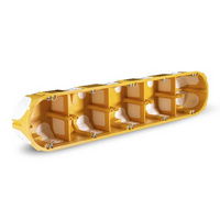 Kopos Gipszkarton Doboz 5-ös  50 mm Sárga Légtomített KPL 64-50/5LD  NA termék fő termékképe