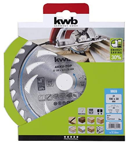 KWB AKKU-TOP Körfűrész 190*20 mm, M66, T30 termék fő termékképe