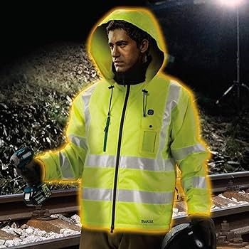 MAKITA Fűthető Kabát 10,8V CXT Li-ion Neon Zöld termék fő termékképe