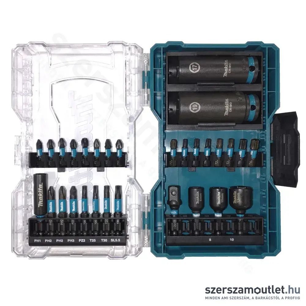 MAKITA Impact Black C&E 30 db Bit + Dugókulcs + Fúró Készlet termék fő termékképe