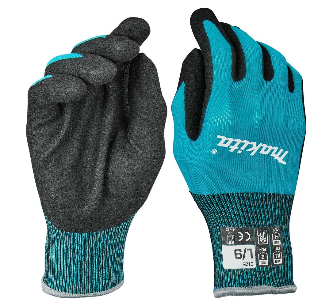 Makita Mártott Munkakesztyű Nitril, 1 Vágásbiztos termék fő termékképe