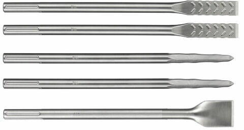 MAKITA SDS-MAX Vésőkészlet 2 db Hegyes 400 mm, 2 db  Véső 25*400 mm, Széles Véső 50*380 mm termék fő termékképe