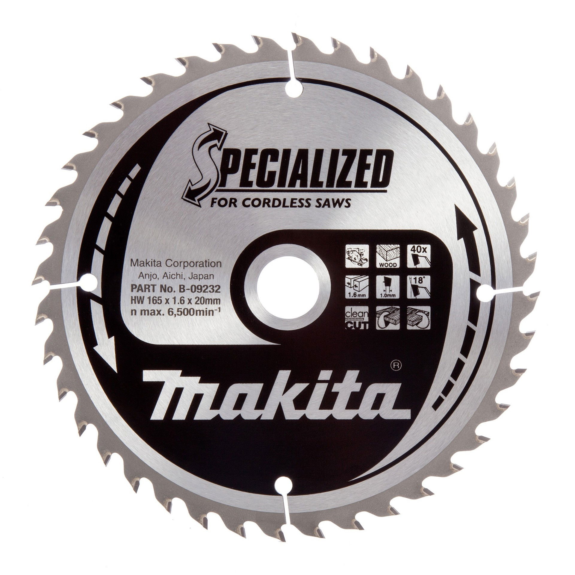 Makita SPECIALIZED Tárcsák Fára Akkus gépekhez termék fő termékképe