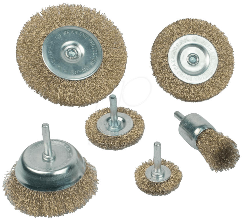 Mannesmann Drótcsiszóló Készlet Csapos 6 Részes Rezezett termék fő termékképe