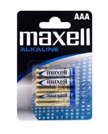 Maxell Alkáli AAA Mikroceruza Tartós Elem LR03 C/4 termék fő termékképe