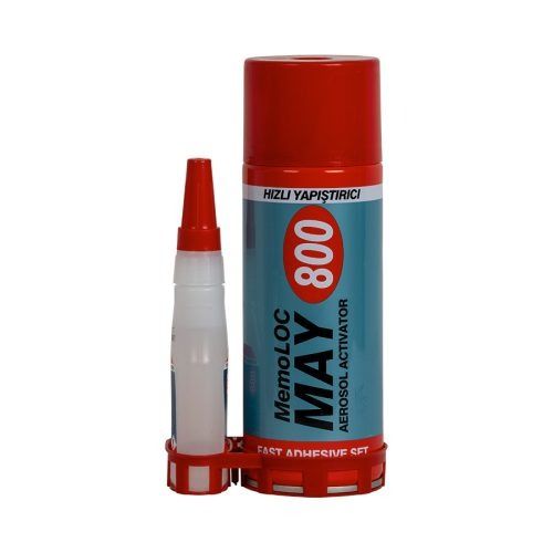 MAY 800 Aktivátoros Gyorsragasztó Pillanatragasztó, 200ml + 50g termék fő termékképe