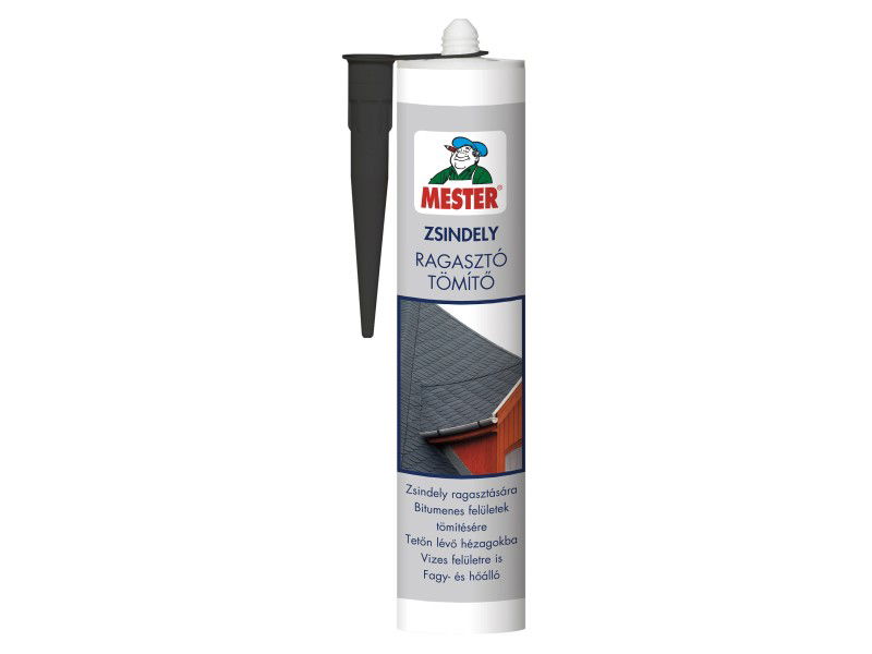 Mester Zsindelyragasztó Mester 310 ml Bitumenes Felületre Tömítésre UV Álló Fagy- és Hőálló termék fő termékképe