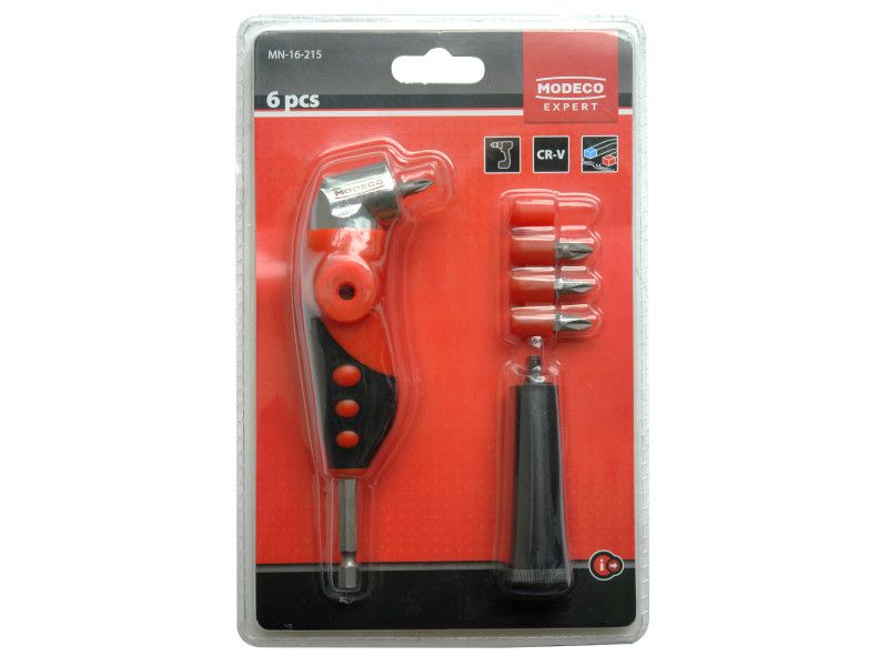 Sarokcsavarozó Bit Adapter 6 Részes 90°  1/4" PZ, PH termék fő termékképe