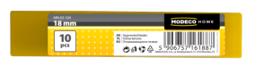 Modeco Tördelhető Penge 18 mm Tapétavágó Késhez Műanyag Dobozban termék fő termékképe