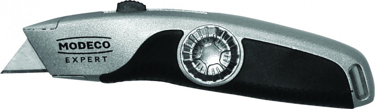 MODECO Expert Tapétavágó Kés Trapéz Penge Zárható Pengével Kontúrvágó termék fő termékképe