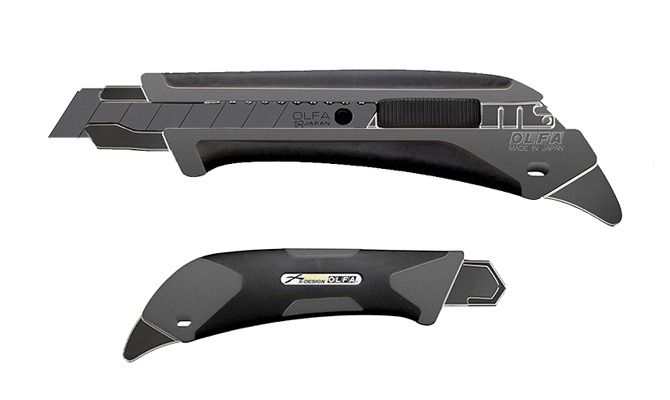 OLFA L-5/GRY Törhető Pengéjű X Design Vágókés, Snitzer Csavaros Pengerögzítővel, 18 mm, (20. évfordulós különleges kiadás) termék fő termékképe