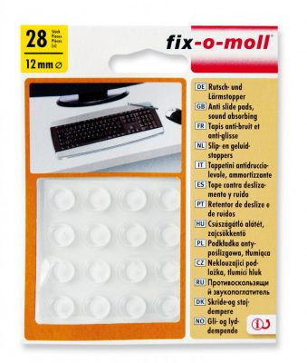 fix-o-moll Csúszásgátló Alátét Zajcsökkentő Szilikon Ütköző Pötty 8*1,6mm 50db termék fő termékképe