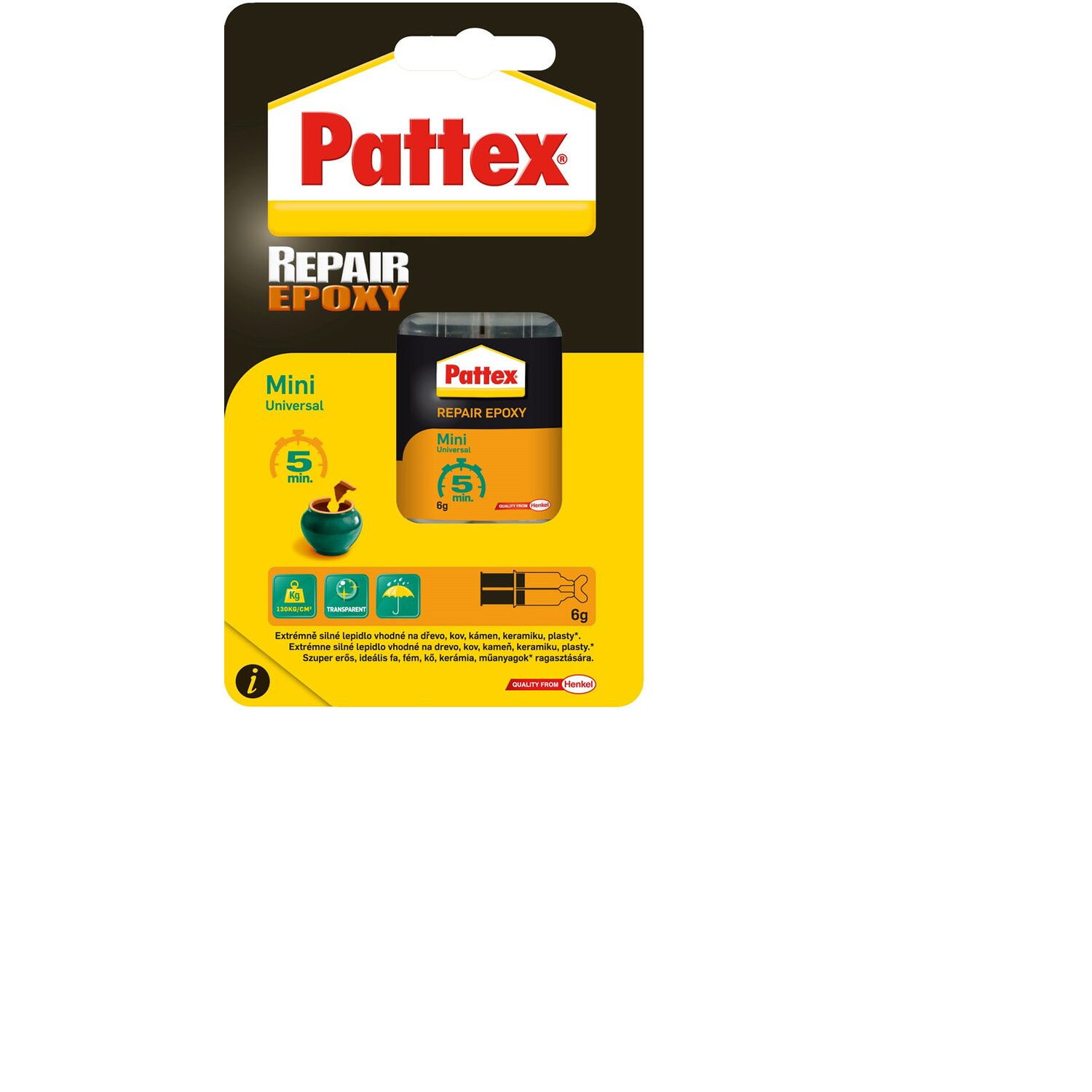Pattex Repair Universal Epoxy 2*3 ml 2 Komponensű termék fő termékképe