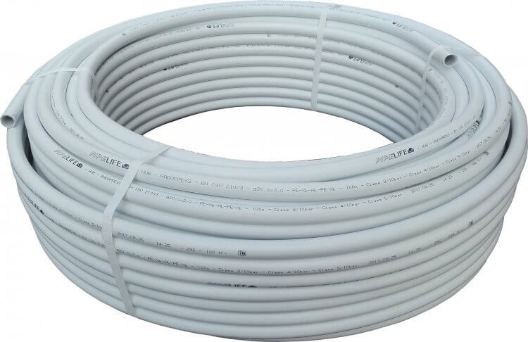 Ötrétegű MTech (100m-es) PE-RT/Alu/PE-RT alubetétes cső termék fő termékképe