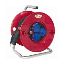 Brennenstuhl Kültéri Fekete Gumis BAT Kábeltekercs IP44 Műanyag Dobos 50 m termék fő termékképe