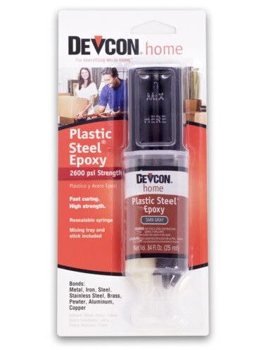 Devcon Plastic Steel Epoxy Kétkomponensű Epoxyragasztó Fémekhez, Sötétszürke termék fő termékképe