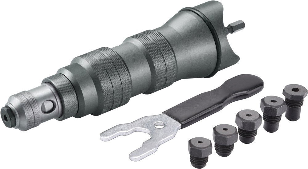 Fortum Adapter klt. fúrógéphez, popszegecsekhez, 2,4-3,2-4,0-4,8 mm-es szegecsekhez; 1/4" hatszög befogás, FORTUM termék fő termékképe