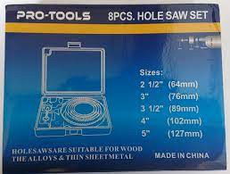 PRO-TOOLS Körkivágó Készlet 8 Részes 64-127 mm Fához termék fő termékképe