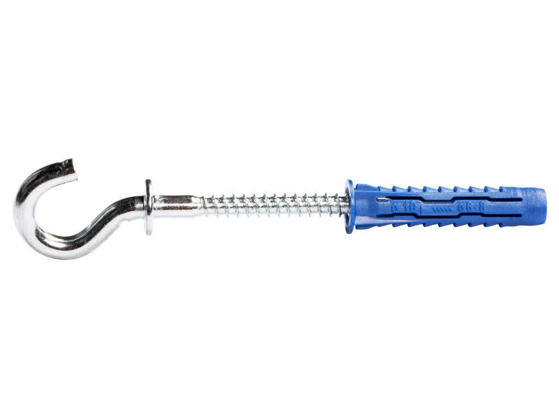 RAWLPLUG R-S11 4ALL Nylon Dübel 6*30 mm + 3,5*60 mm Fa Menetes Kör Kampó  (Lámpahorog) 10 db/Csomag termék fő termékképe