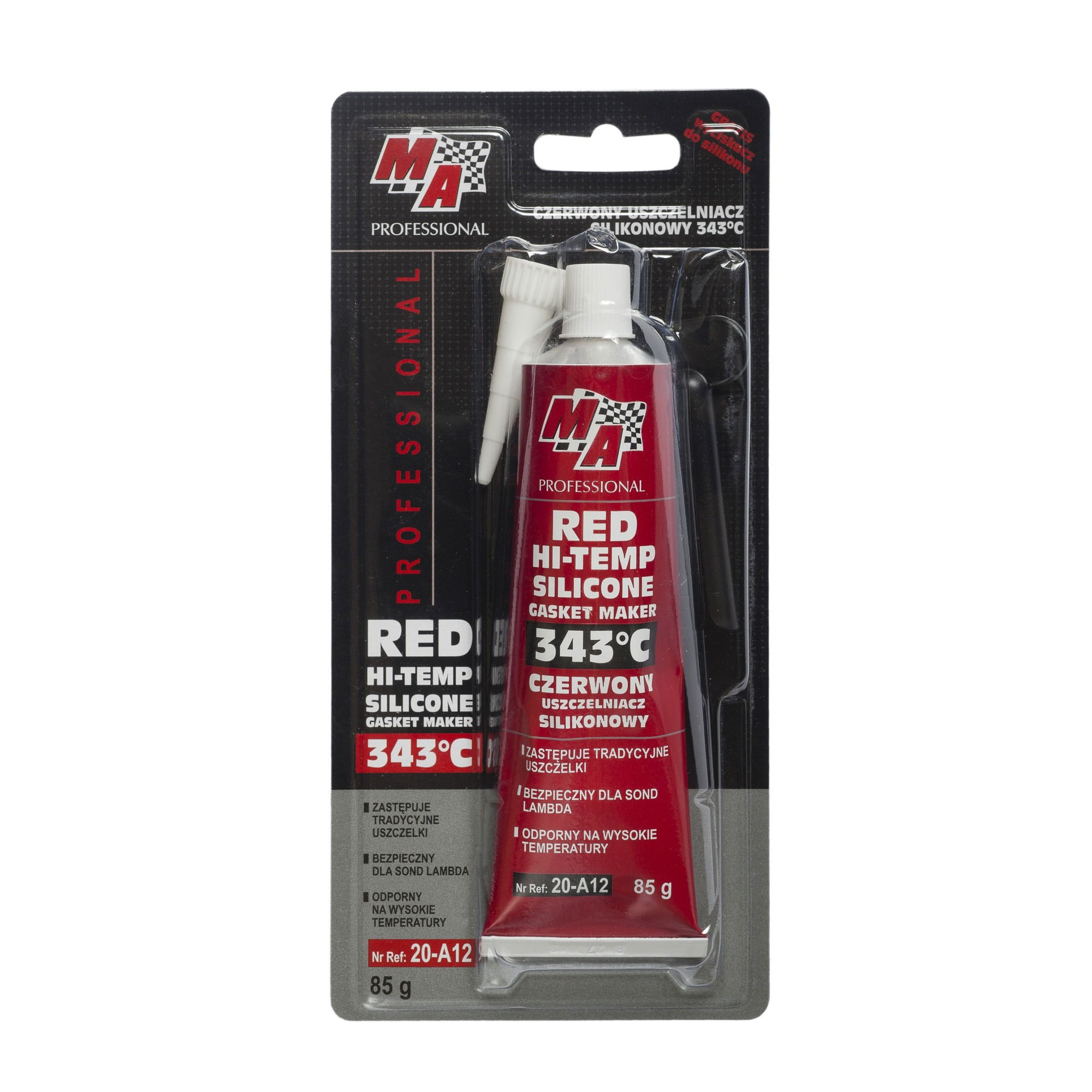 MOJE AUTO Gasket Maker Tömítő Szilikon, 85g Red, 343°-ig hőálló! termék fő termékképe