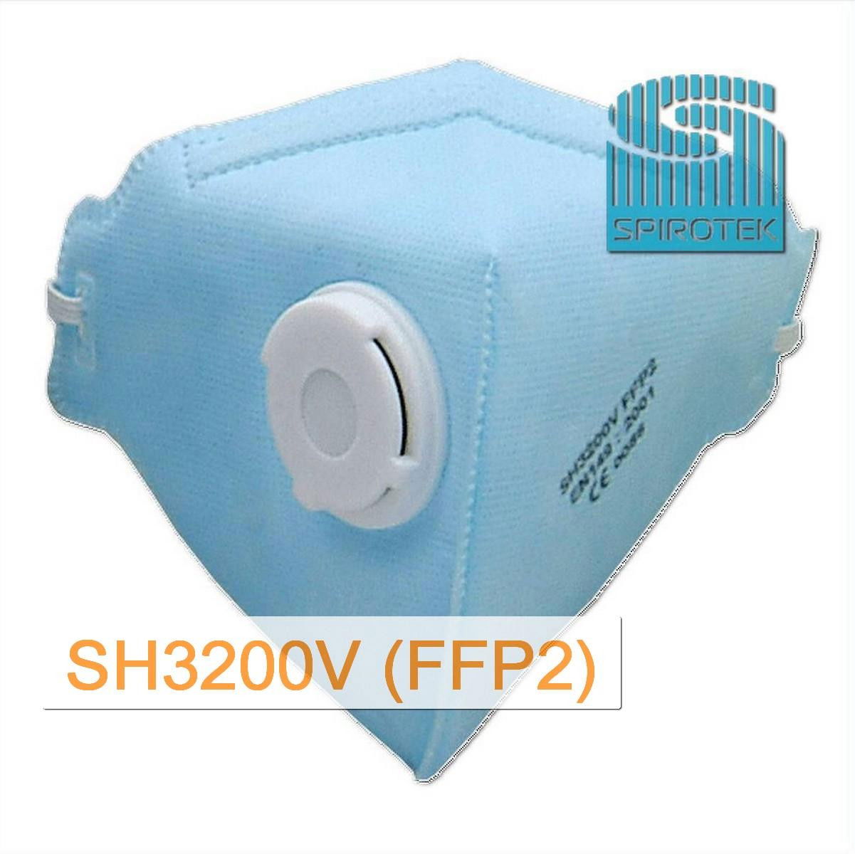 Spirotek Ultra Spirotek FFP2 Szelepes Maszk SH3200V Kék termék fő termékképe