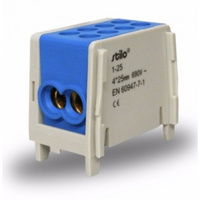 Stilo Fővezeték Sorkapocs  2*25/2*25 mm2  Kék HLAK 25-1/2 termék fő termékképe