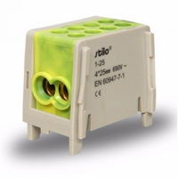 Stilo Fővezeték Sorkapocs 2*25/2*25 mm2 Zöld/Sárga HLAK 25-1/2 termék fő termékképe