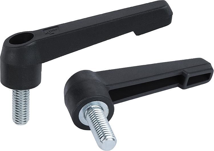 Műanyag Szorító Kar A523 65/77 mm Apa M06*40 mm Fekete termék fő termékképe
