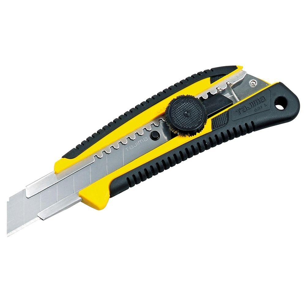 Tajima GRI Cutter Tördelhető Pengés Kés, Snitzer 18 mm Csavaros, Gumi Markolat termék fő termékképe