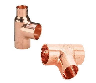 Forrasztható réz T idom termék fő termékképe