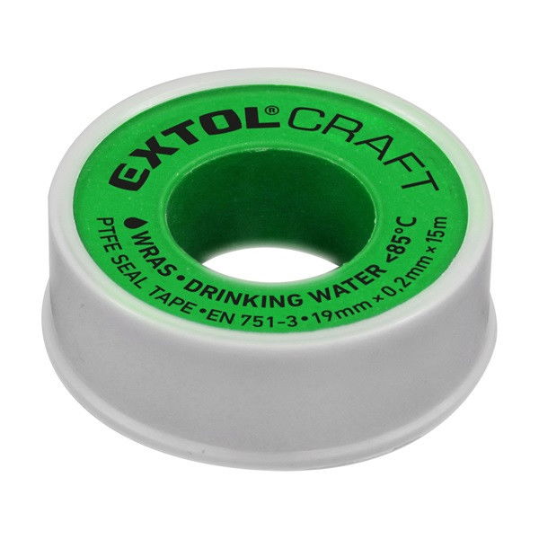 EXTOL CRAFT Teflonszalag Tömítő Szalag  0,2 mm*15 m Ivóvízhez termék fő termékképe