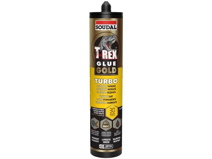 Soudal T-Rex Glue Gold Turbo Hibrid Polimer Szerelő Ragasztó Fehér  290 ml termék fő termékképe