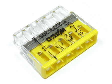 WAGO Vezetékösszekötő FIX 5x0,5 - 2,5 mm2 termék fő termékképe