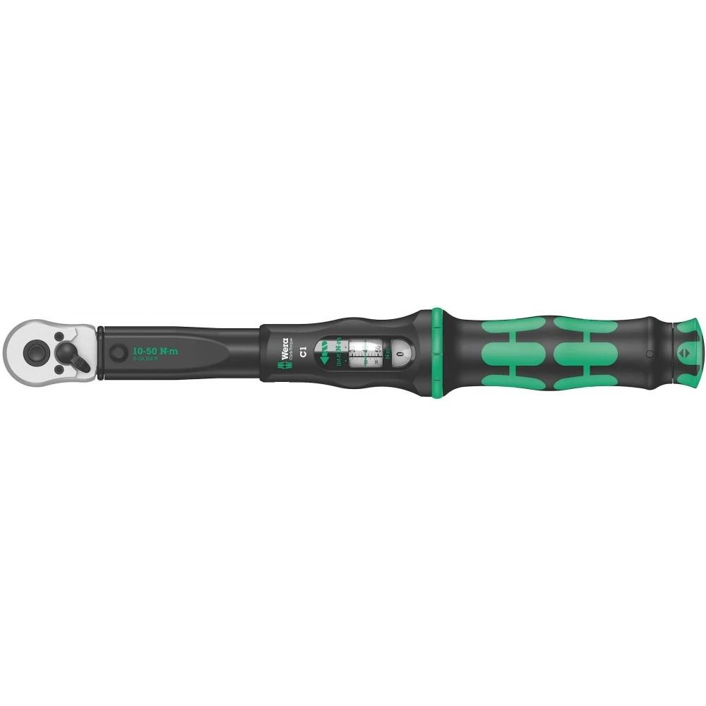 Wera Click-Torque Nyomatékkulcs Irányváltós Racsnis Fej 2,5 - 25 mm / 0,1Nm +/- 4% R  1/4" Z=45 Gyártói Mérési Jegyzőkönyvvel termék fő termékképe