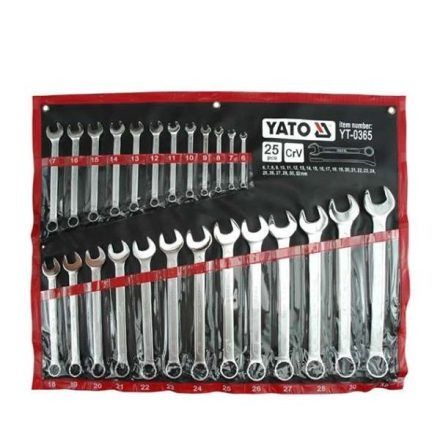 YATO Csillag - Villáskulcs Készlet 25 db  6-32 mm Vászon Tartóban termék fő termékképe