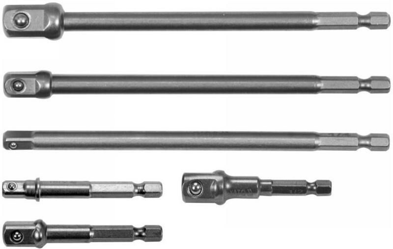 Yato Dugókulcs Adapter Készlet 1/4" 6 Részes 1/4"-3/8"-1/2"  50 mm, 150 mm CrV termék fő termékképe