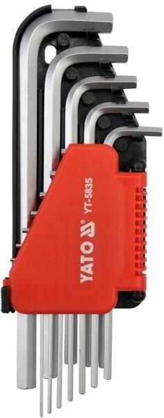 YATO Profi Imbuszkulcs Készlet 12 Részes 1/16"-3/8"  CrV termék fő termékképe