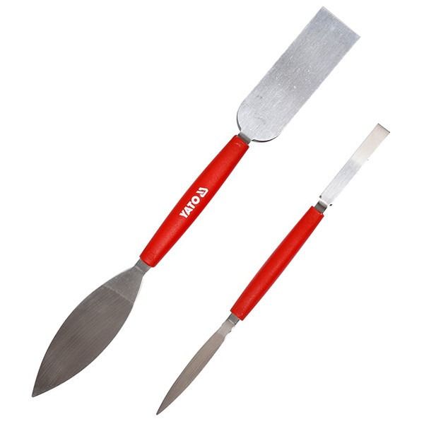 YATO Kétoldalas Spatula (Gipszkanál - Lanzetta) Készlet, 2db-os, Rozsdamentes Acél termék fő termékképe
