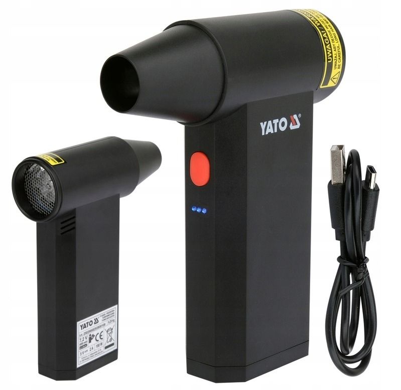 YATO Porfújó Légseprű 7,2 V 4 Ah 135000 RPM  USB Vezeték Nélküli Mini Kézi Turbó Tisztító termék fő termékképe