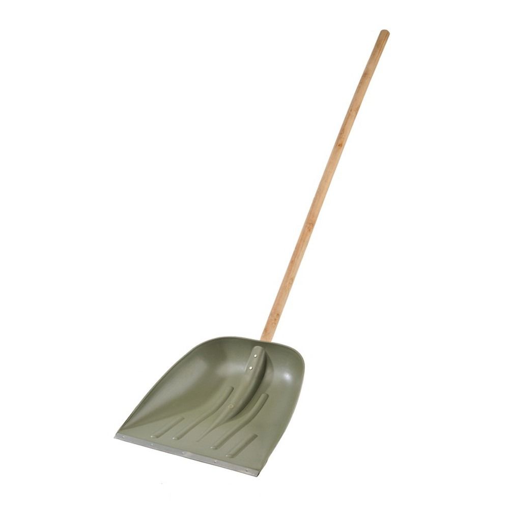 Hólapát / Terménylapát Fej + Nyél 40*38 cm Öblös Élvédős, Zöld / Fekete termék fő termékképe