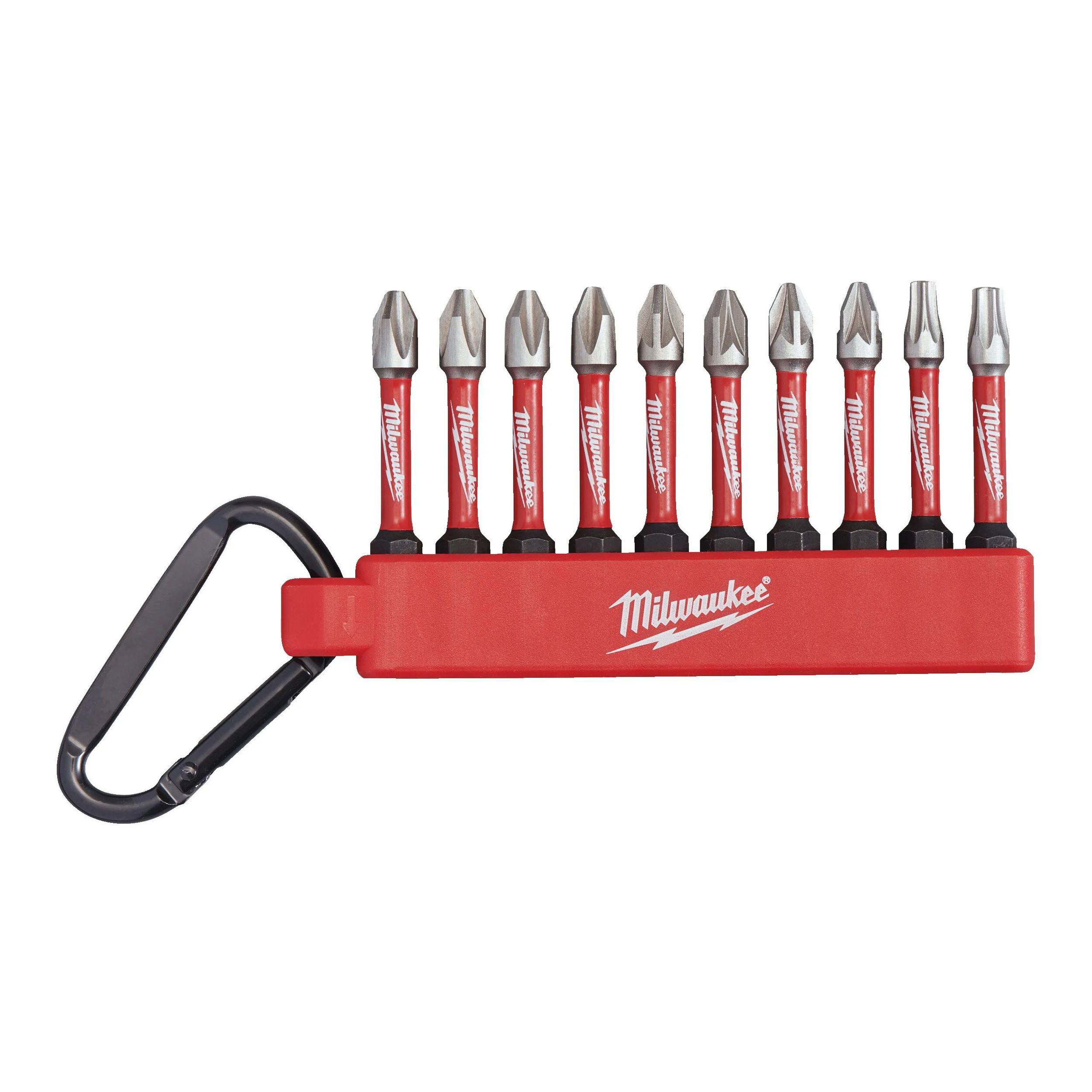 Milwaukee SET2 Shockwave Impact Duty™ karabíneres bitkészlet, 10 darabos termék fő termékképe