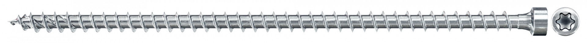 Fischer FPF II CHTF 8.0 x 300 BC 50 hengeres fejű, kékre horganyzott, végigmenetes szerkezetépítő csavar TX behajtással, 50 db/csomag termék fő termékképe