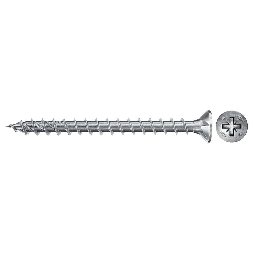 Fischer FPF II CZF 4.5 x 50 BC 500 süllyesztett fejű, kékre horganyzott végigmenetes csavar, PZ behajtással, 500 db/csomag termék fő termékképe
