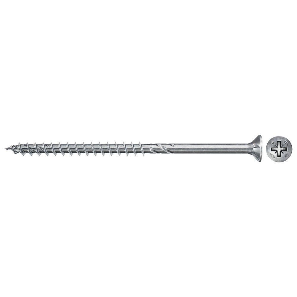 Fischer FPF II CZP 6.0 x 80 BC 200 süllyesztett fejű, kékre horganyzott csavar részmenettel, PZ behajtással, 200 db/csomag termék fő termékképe