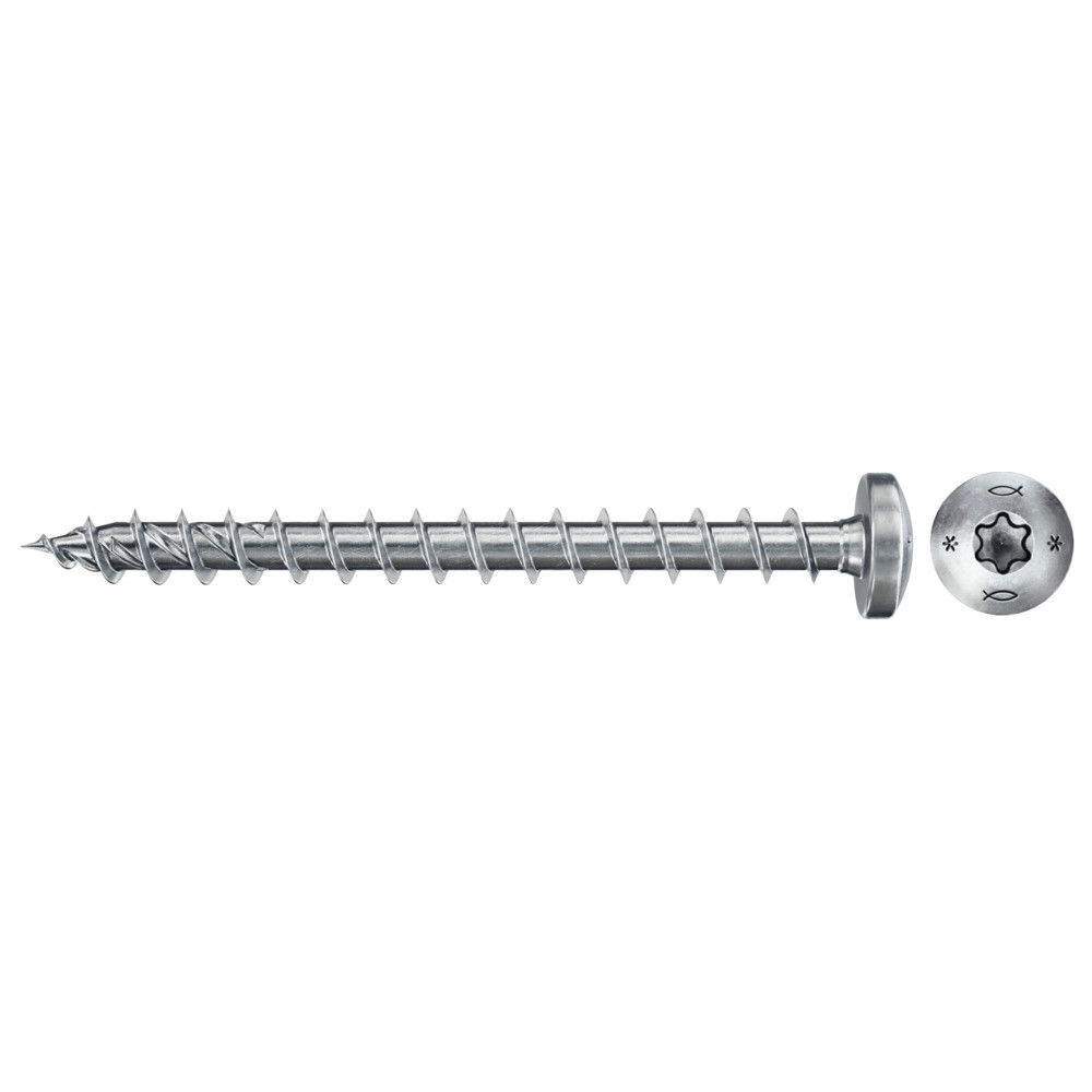 Fischer FPF II PTF 3.5 x 12 BC 200 lencsefejű, kékre horganyzott, végigmenetes forgácslapcsavar TX behajtással, 200 db/csomag termék fő termékképe