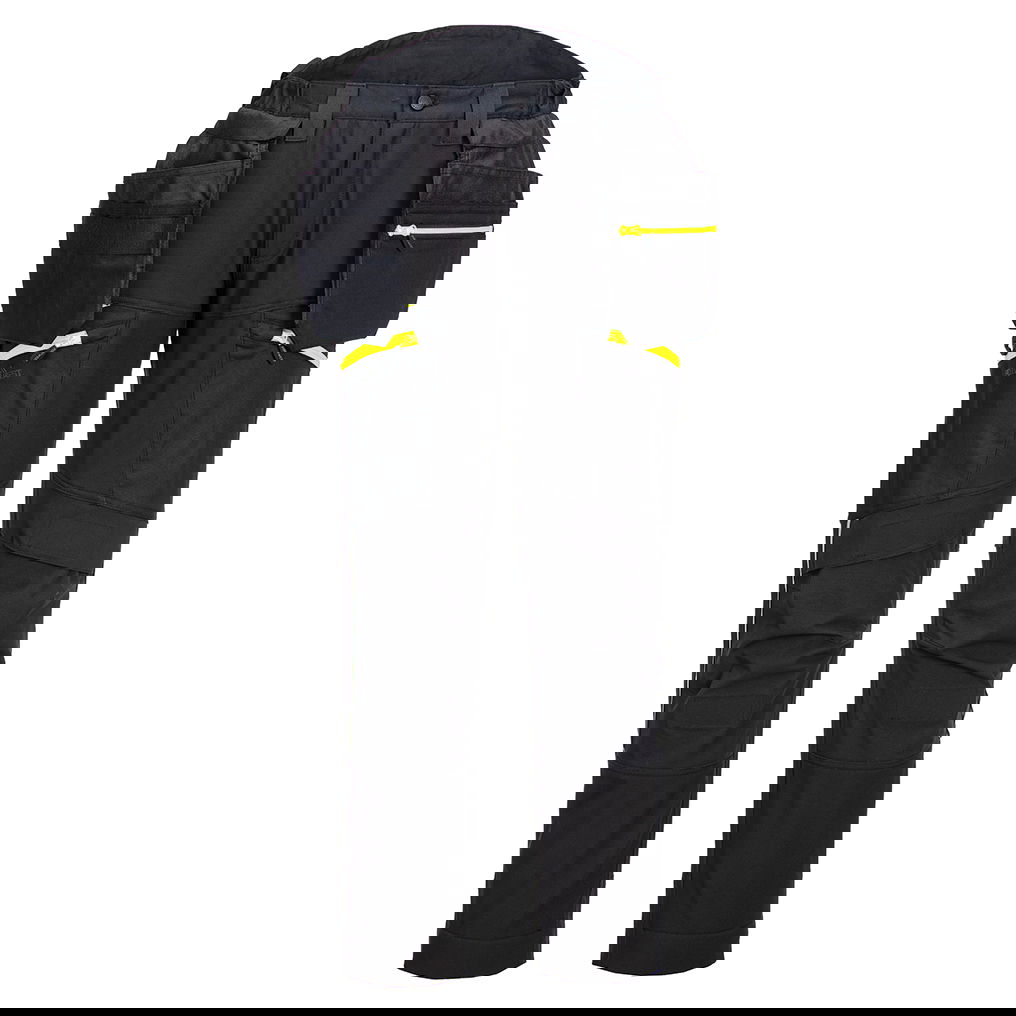 Portwest DX450 - DX4 Softshell nadrág lezippzározható lengőzsebbel, fekete termék fő termékképe