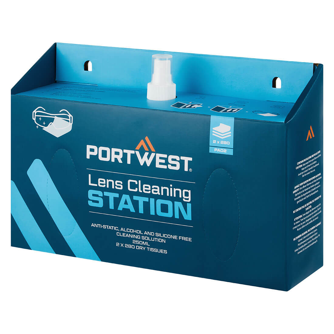 Portwest PA02 - Szemüvegtisztító állomás, fehér termék fő termékképe